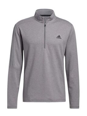 Adidas Golf Men’s Gray Heather Quarter-Zip Athletic Pullover Size Medium